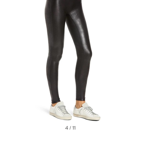 Spanx Faux Leather Leggings in Black Size Small - Picture 5 of 5